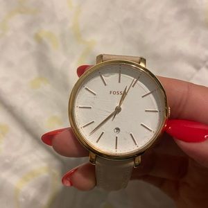 Rose pink band Fossil watch